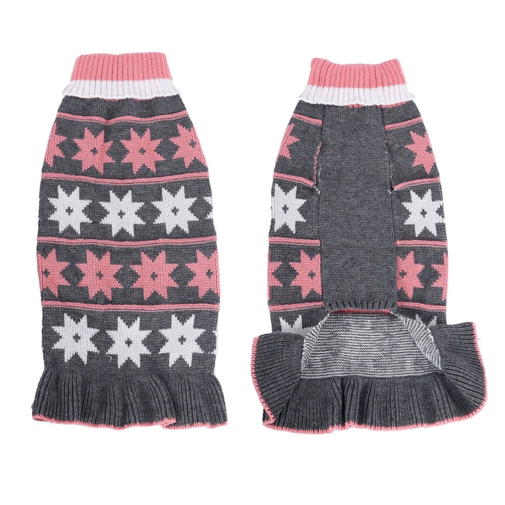 Warm Pet Dog Dresses for Small Dogs Sweater Puppy Cat Dress Shih Tzu Dachshund Clothes Pets Clothing Skirt roupa cachorro