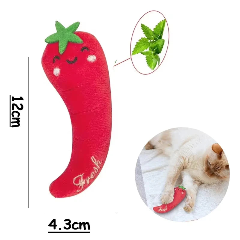 5 Pcs Plush Catnip Toys, Cat Self Entertainment Bite Toys, Anti-boredom and Anti-damage Home, Pet Cat Toys