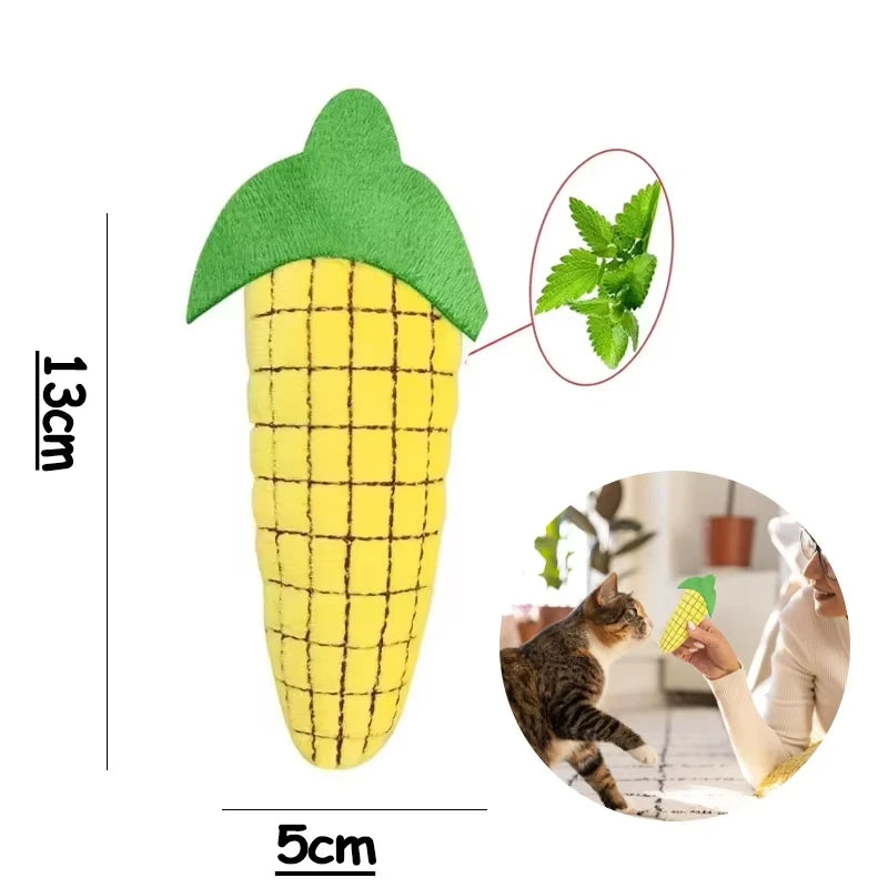5 Pcs Plush Catnip Toys, Cat Self Entertainment Bite Toys, Anti-boredom and Anti-damage Home, Pet Cat Toys