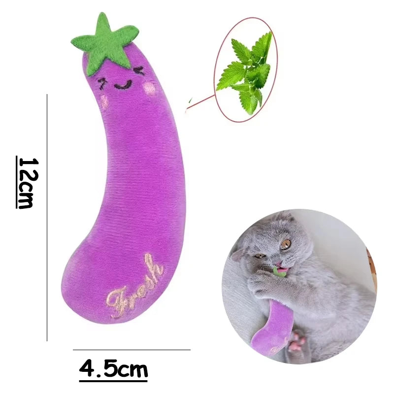 5 Pcs Plush Catnip Toys, Cat Self Entertainment Bite Toys, Anti-boredom and Anti-damage Home, Pet Cat Toys