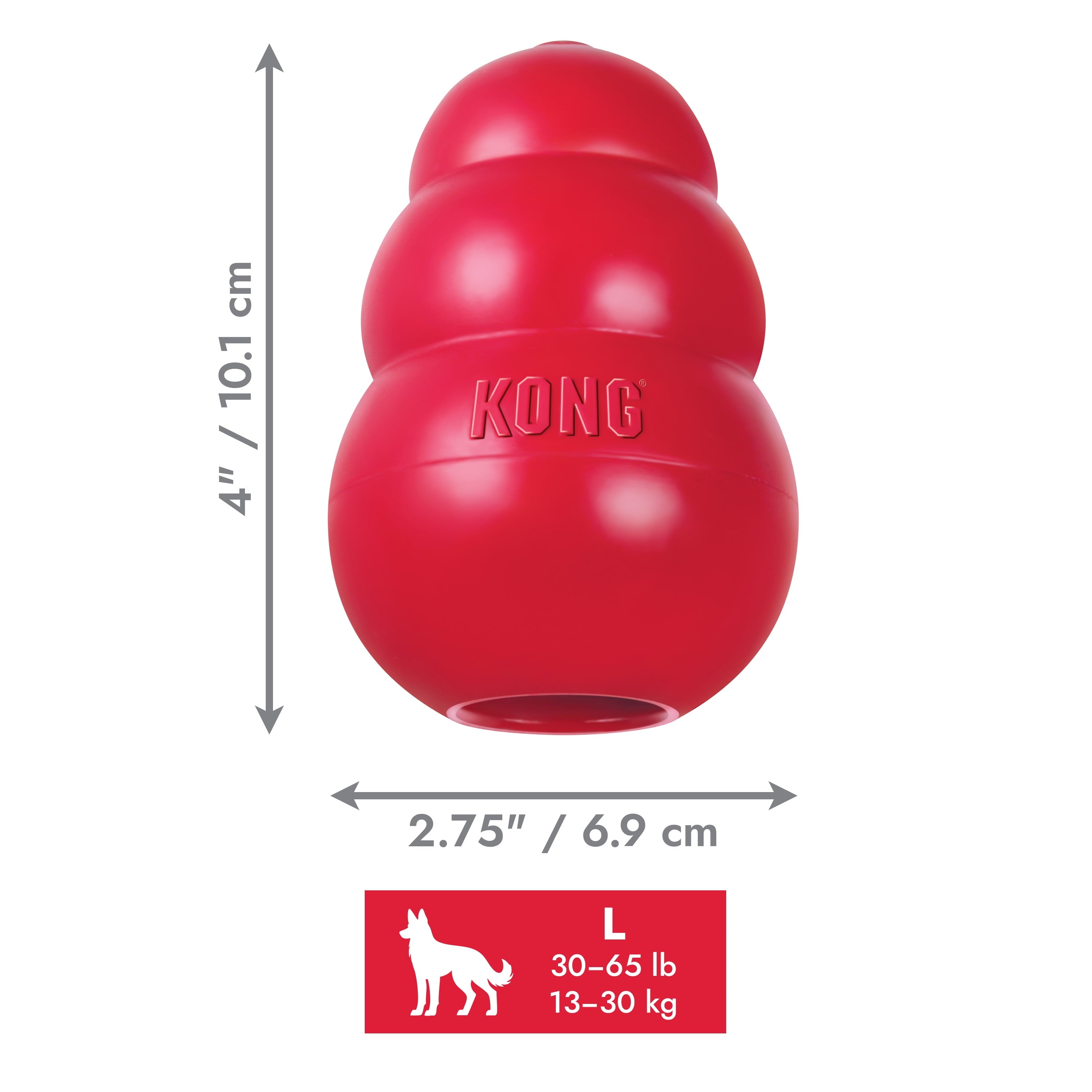 KONG Classic Large Dog Chew Toy – Durable, Bouncy & Treat-Friendly