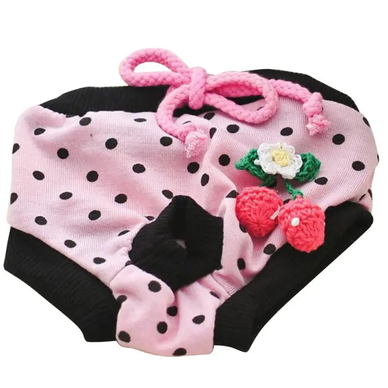 Pet Sanitary Physiological Pants Dog Diaper Washable Female Dog Shorts Panties Menstruation Underwear Dog Pet Briefs