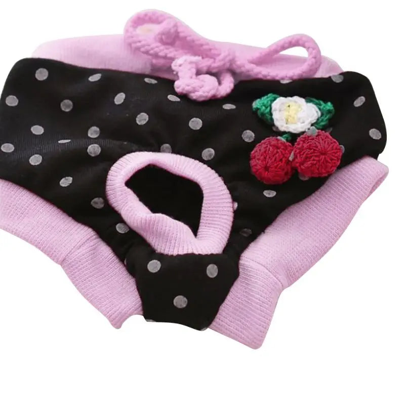 Pet Sanitary Physiological Pants Dog Diaper Washable Female Dog Shorts Panties Menstruation Underwear Dog Pet Briefs