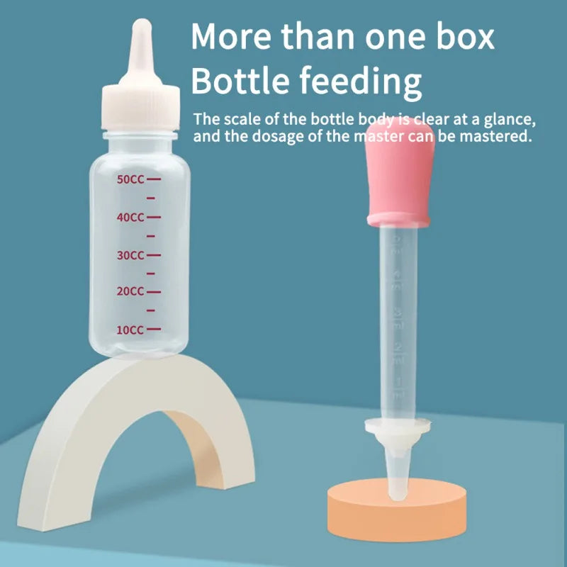 1 Set Pet Puppy Kitten Feeding Bottle/Medicine Feeder Dog Cat Baby Nursing Water Milk Feeder With Cleaning Brush Cat Products