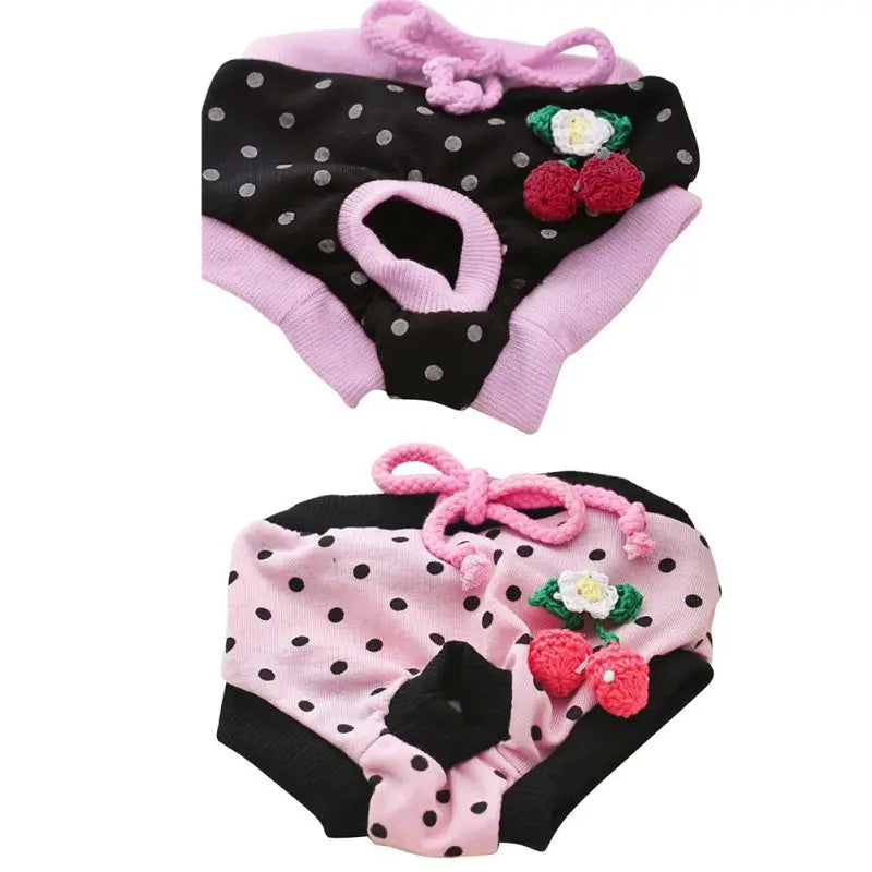 Pet Sanitary Physiological Pants Dog Diaper Washable Female Dog Shorts Panties Menstruation Underwear Dog Pet Briefs
