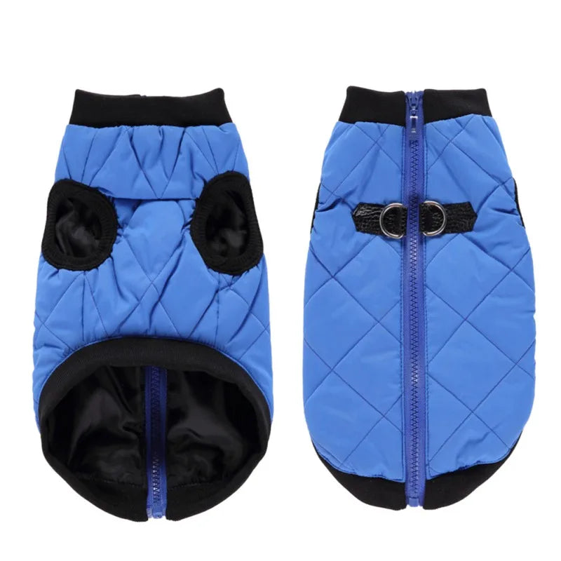 Winter Pet Clothes Warm Jacket Coat With Zipper Dog Clothes Leisure Clothing For Chihuahua French Bulldog Outfits