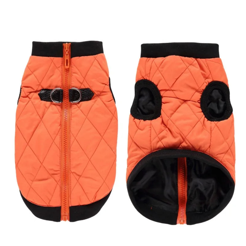 Winter Pet Clothes Warm Jacket Coat With Zipper Dog Clothes Leisure Clothing For Chihuahua French Bulldog Outfits