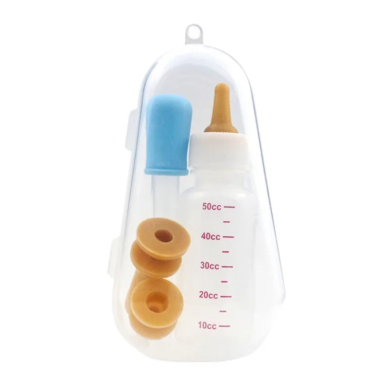 1 Set Pet Puppy Kitten Feeding Bottle/Medicine Feeder Dog Cat Baby Nursing Water Milk Feeder With Cleaning Brush Cat Products