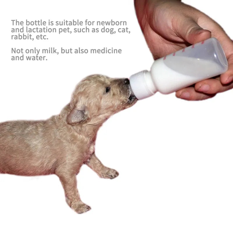 1 Set Pet Puppy Kitten Feeding Bottle/Medicine Feeder Dog Cat Baby Nursing Water Milk Feeder With Cleaning Brush Cat Products