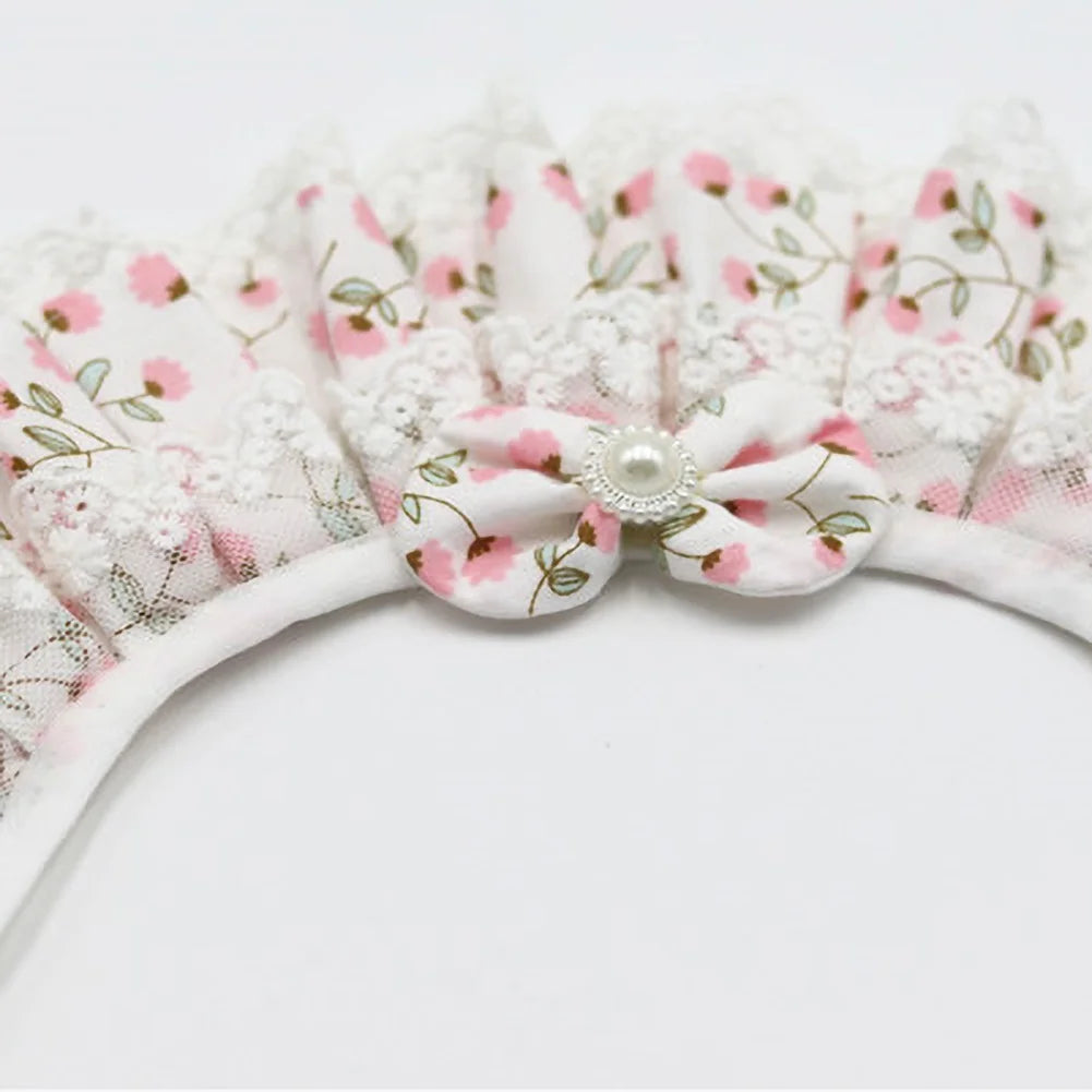 HOT SALES！！！New Arrival Pet Dog Cats Puppy Lace Bowknot Floral Print Collar Bib Necklace Neck Strap Wholesale Dropshipping