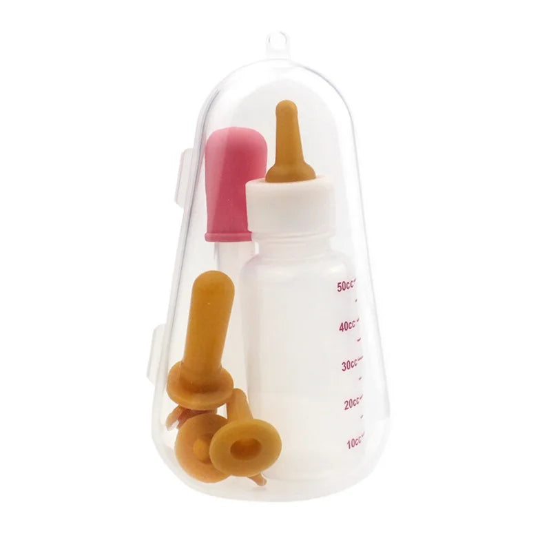 1 Set Pet Puppy Kitten Feeding Bottle/Medicine Feeder Dog Cat Baby Nursing Water Milk Feeder With Cleaning Brush Cat Products