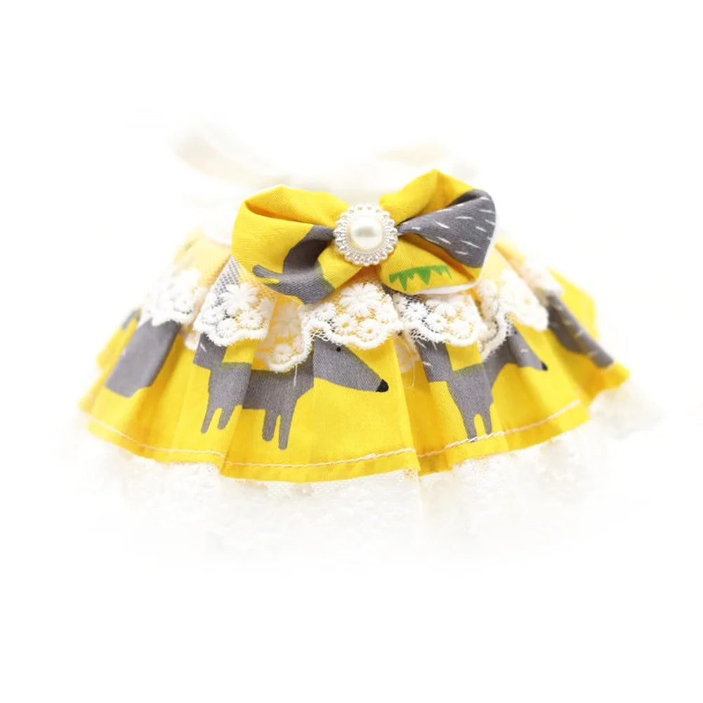HOT SALES！！！New Arrival Pet Dog Cats Puppy Lace Bowknot Floral Print Collar Bib Necklace Neck Strap Wholesale Dropshipping
