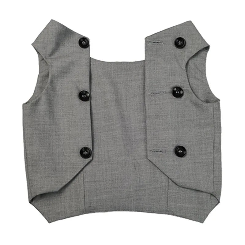 Dog Tuxedo Suit For Small Medium Breed Formal Tuxedo Vest With Bow Tie Dog Clothes Gentleman Pet Wedding Birthday Party Costume