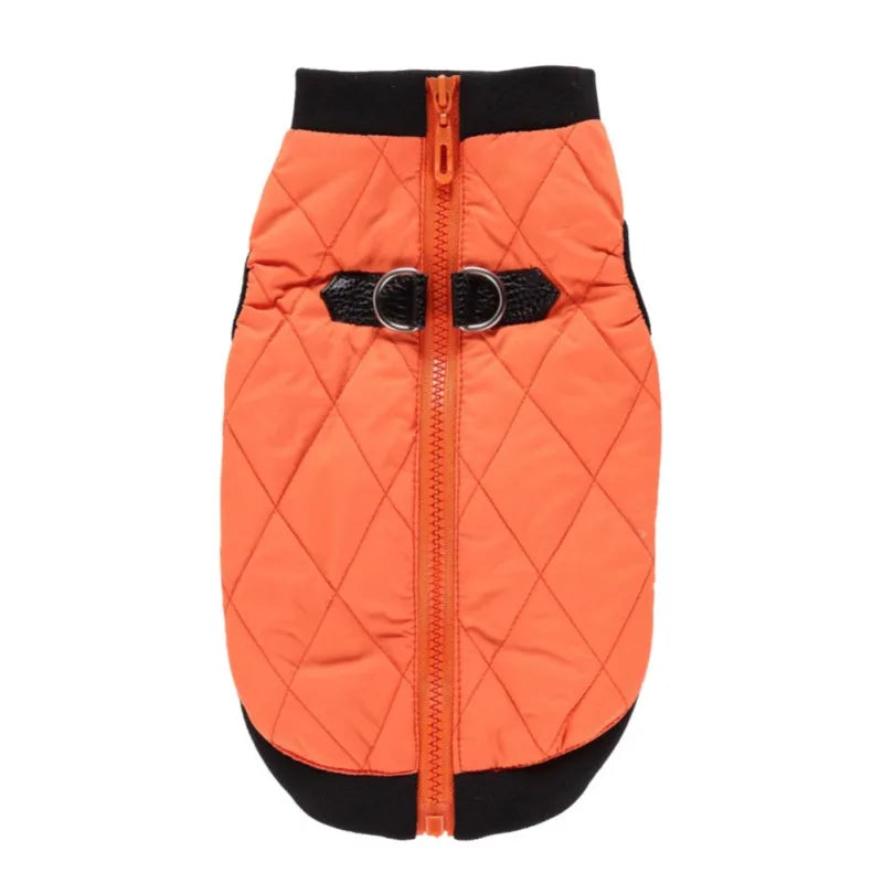 Winter Pet Clothes Warm Jacket Coat With Zipper Dog Clothes Leisure Clothing For Chihuahua French Bulldog Outfits