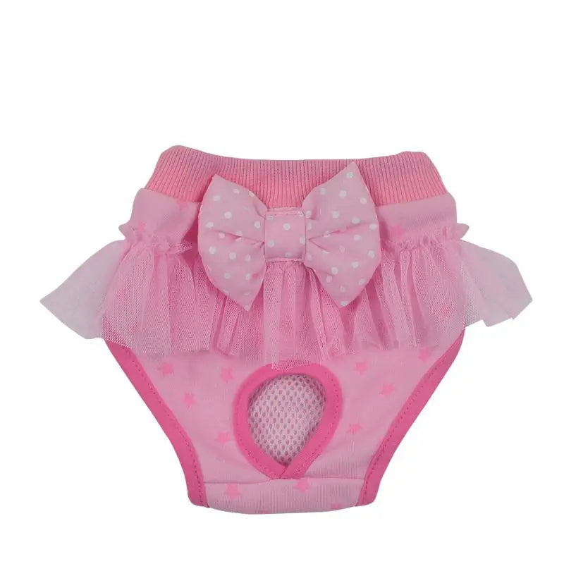 Dog Physiological Pants Diaper Clothes Elasticity Underwear Panties Chiffon Cute Puppy Cat Pet Supplies S-XL