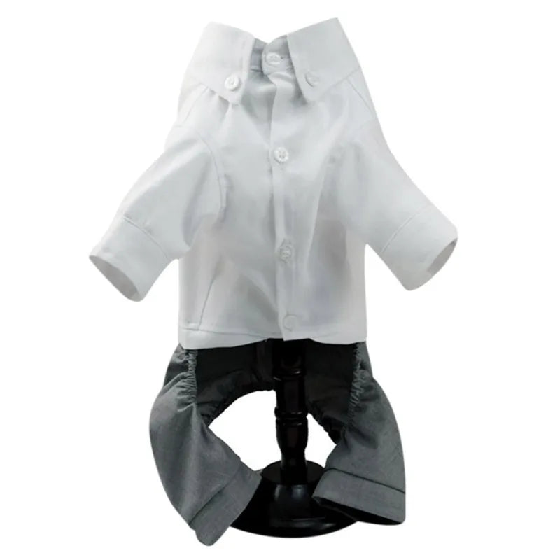 Dog Tuxedo Suit For Small Medium Breed Formal Tuxedo Vest With Bow Tie Dog Clothes Gentleman Pet Wedding Birthday Party Costume