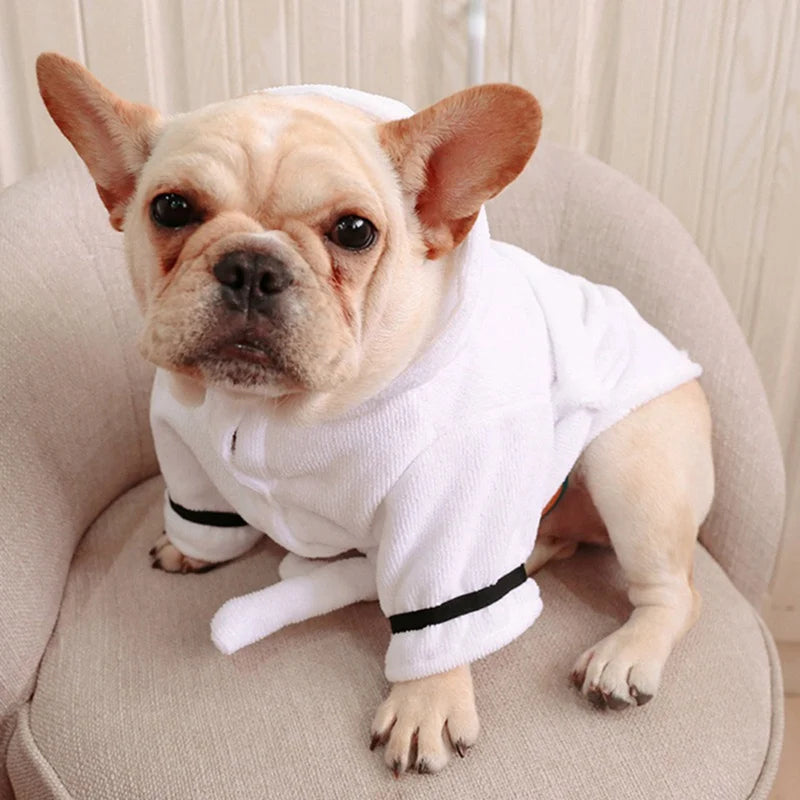 Pet Dog Bathrob Dog Pajamas Sleeping Clothes Soft Pet Bath Drying Towel Clothes for For Puppy Dogs Cats Coat Pet Accessories