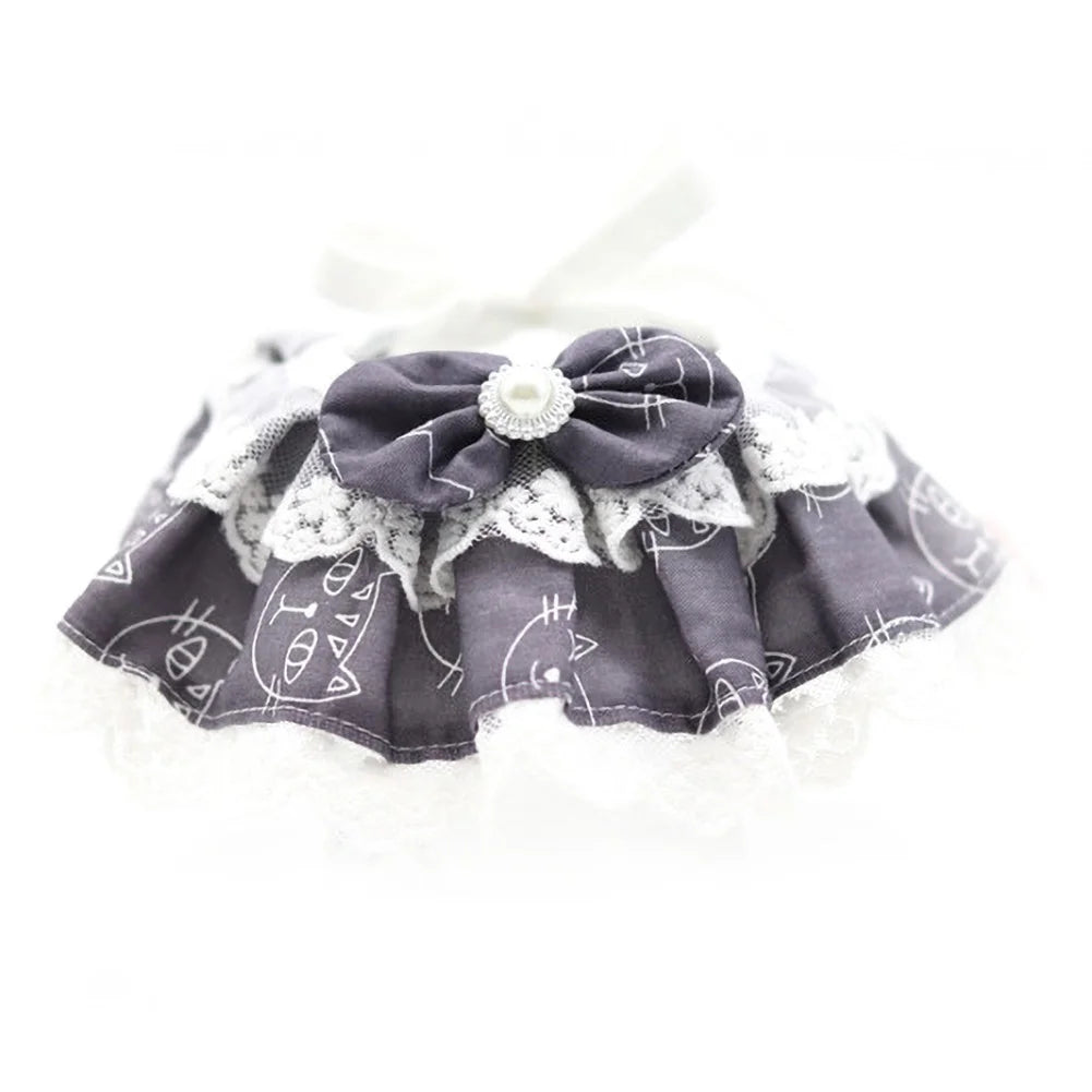 HOT SALES！！！New Arrival Pet Dog Cats Puppy Lace Bowknot Floral Print Collar Bib Necklace Neck Strap Wholesale Dropshipping