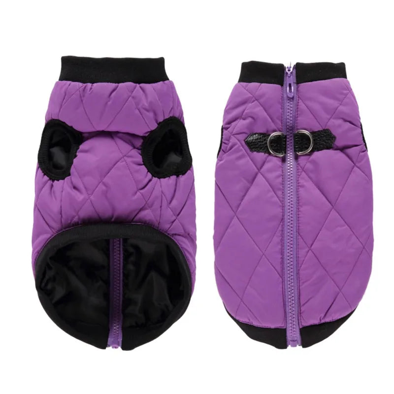 Winter Pet Clothes Warm Jacket Coat With Zipper Dog Clothes Leisure Clothing For Chihuahua French Bulldog Outfits