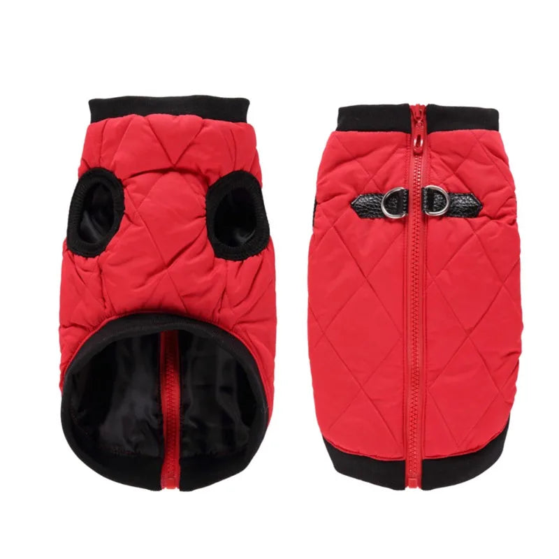 Winter Pet Clothes Warm Jacket Coat With Zipper Dog Clothes Leisure Clothing For Chihuahua French Bulldog Outfits