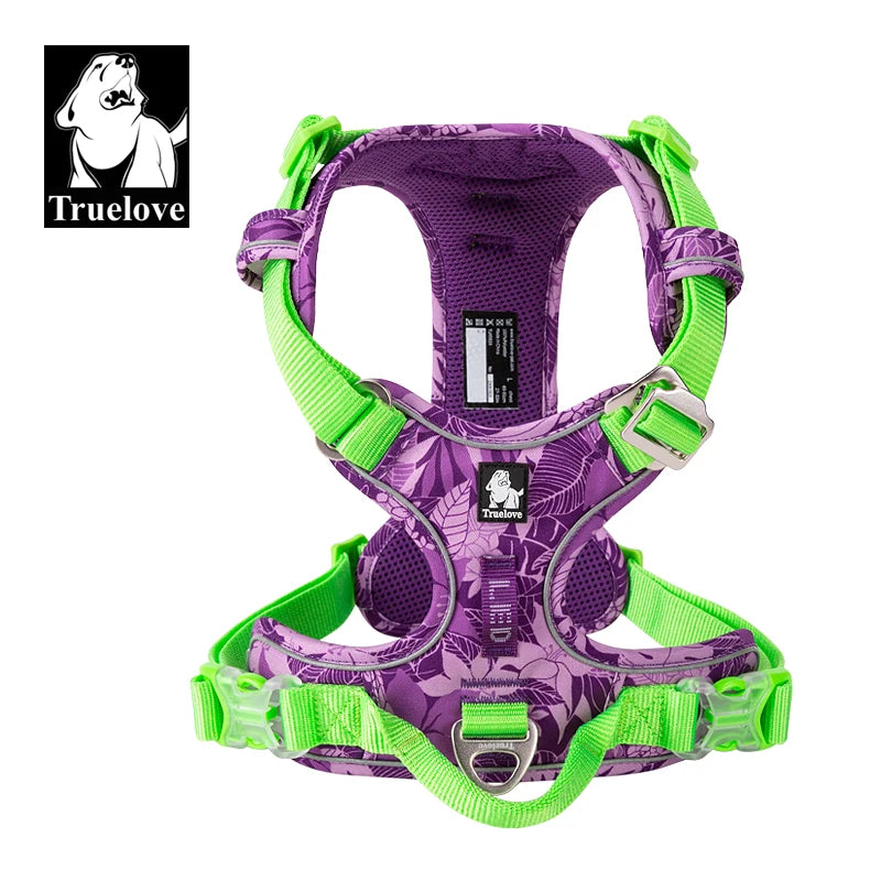 Truelove Pet Dog Harness Camouflage Reflective Nylon Dog Harness Special Edition Easy to Adjust  TLH5653