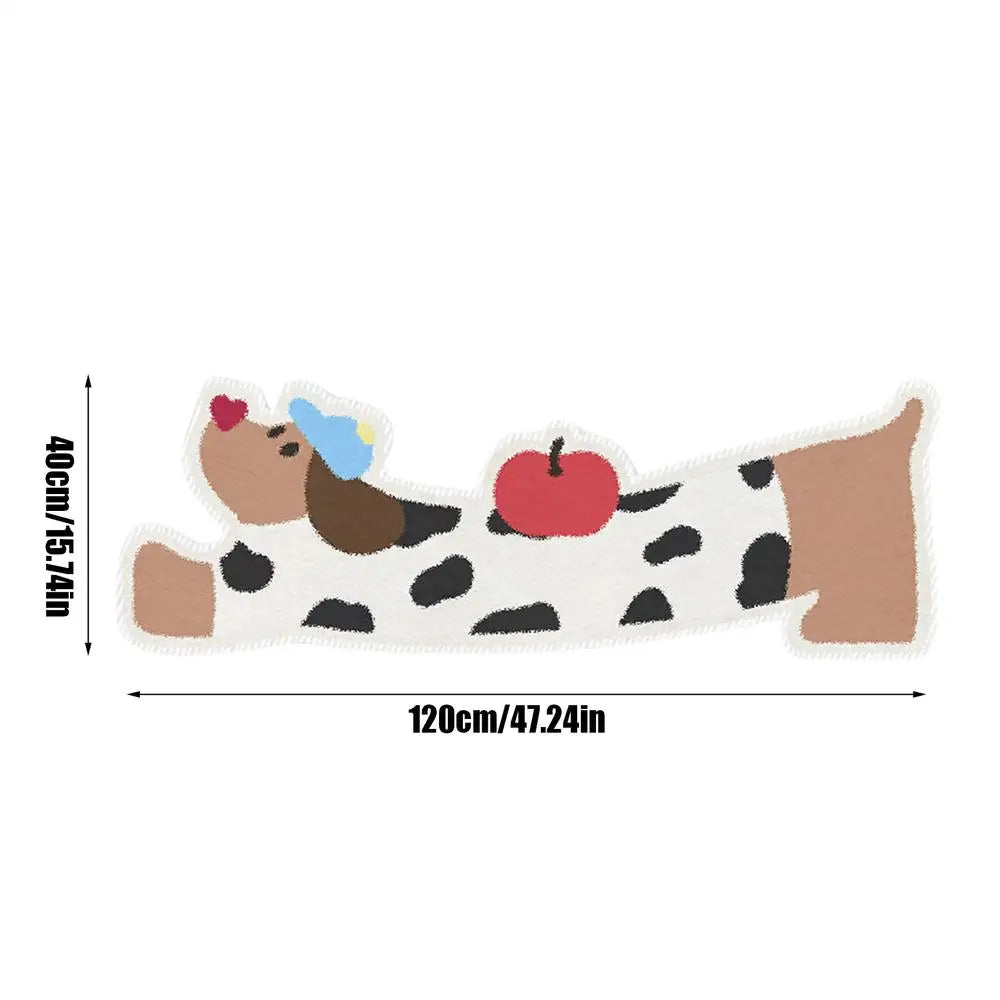 Cat Bathroom Rug Hugging Cat Pattern Plush Bathroom Decor Mat Funny Machine Wash Water Absorbent Thick Shower Rug With Non-Slip