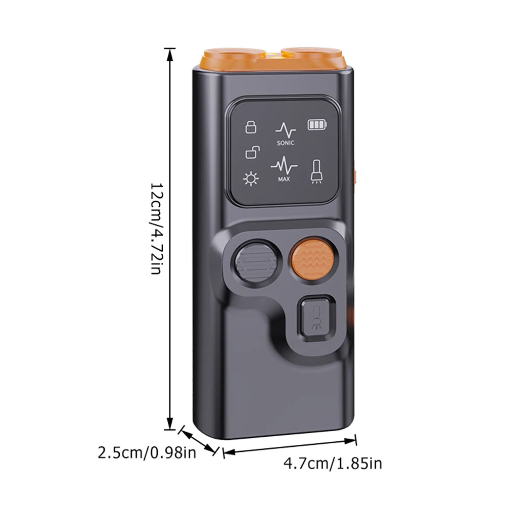 Ultrasonic Dog Bark Deterrent Device with LED Flashlight Rechargeable Pet Dog Repeller Dog Chaser Correct Your Dogs Bad Behavior