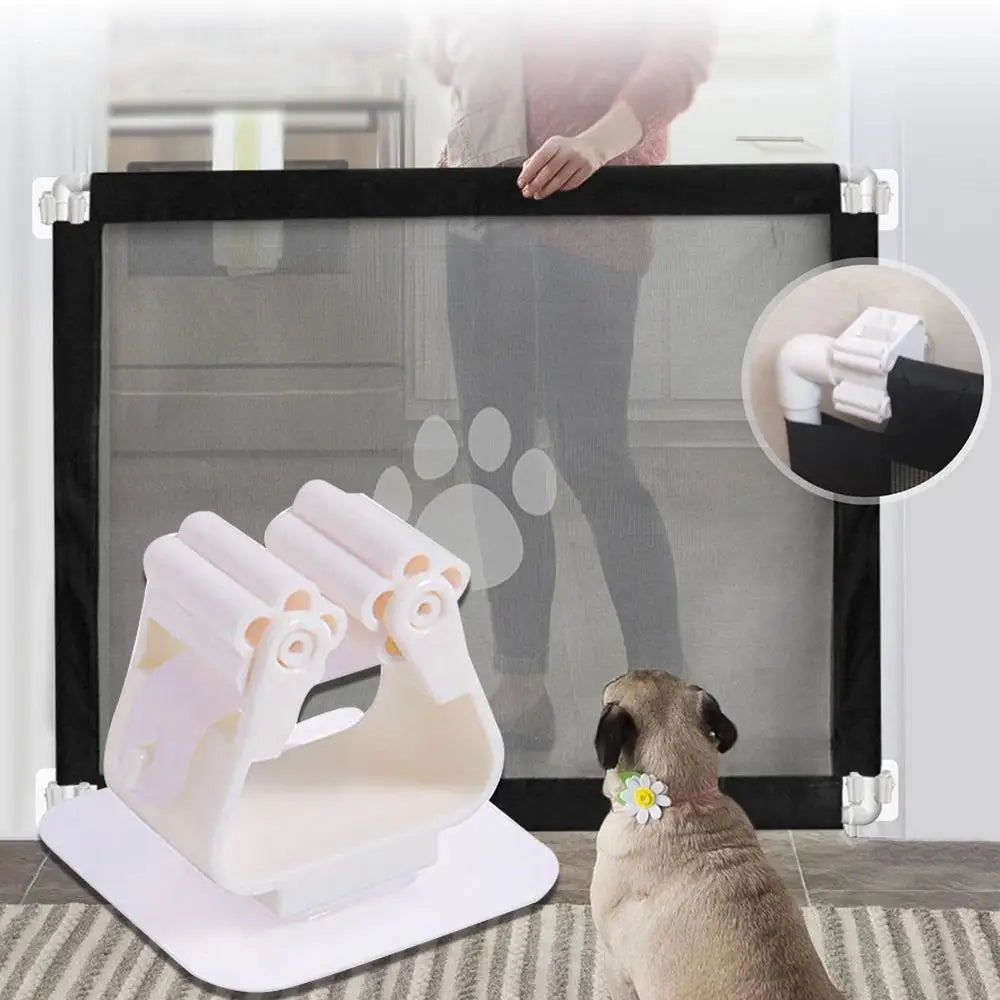 New Baby Safety Fence Pet Barrier Fences Portable Folding Breathable Mesh Dog Gate Pet Separation Guard Dogs Isolated Fence