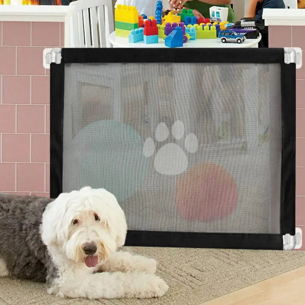 New Baby Safety Fence Pet Barrier Fences Portable Folding Breathable Mesh Dog Gate Pet Separation Guard Dogs Isolated Fence