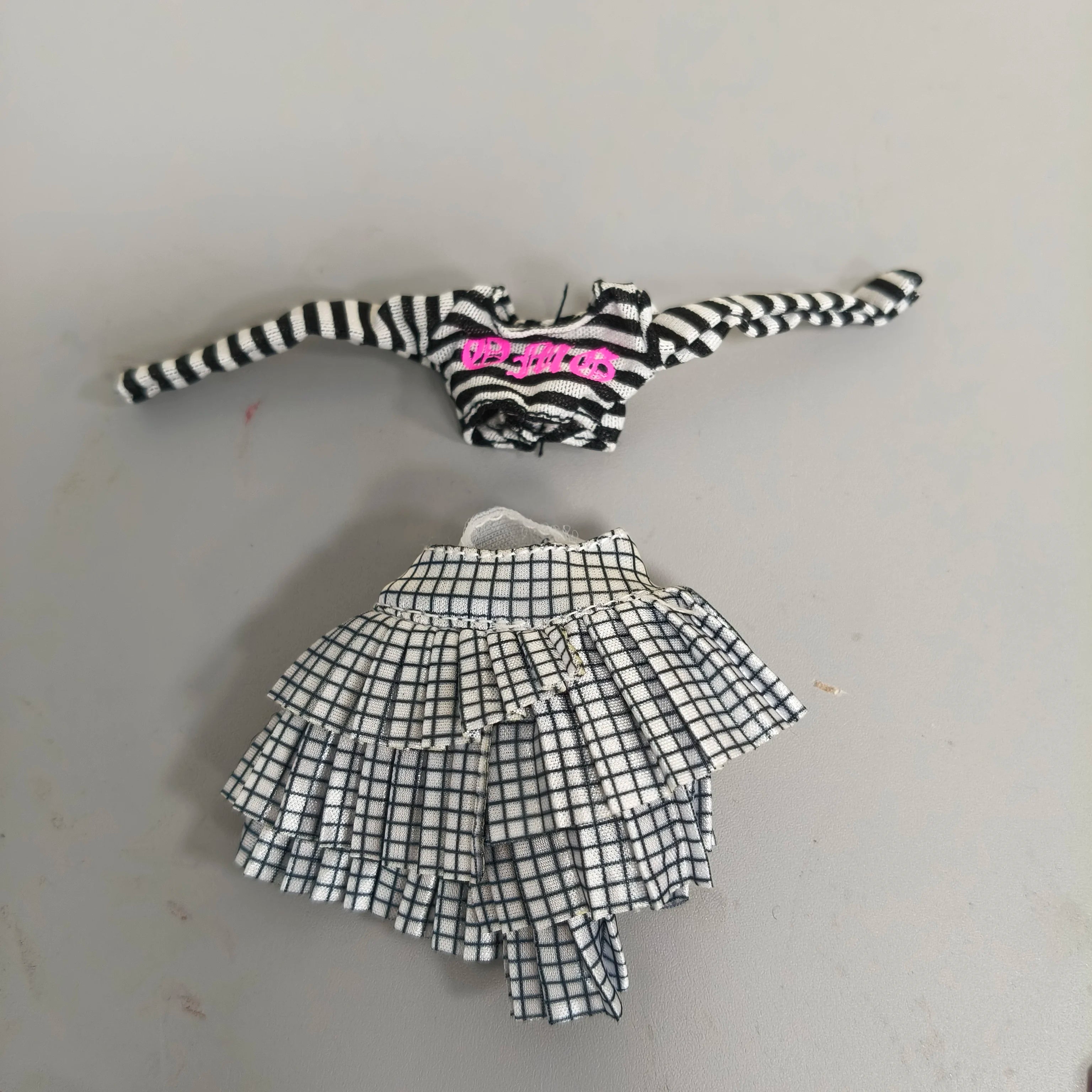 6 points doll clothes ob22 baby clothes rainbow big sister Lijia small cloth 30cm long legs cat dress 2