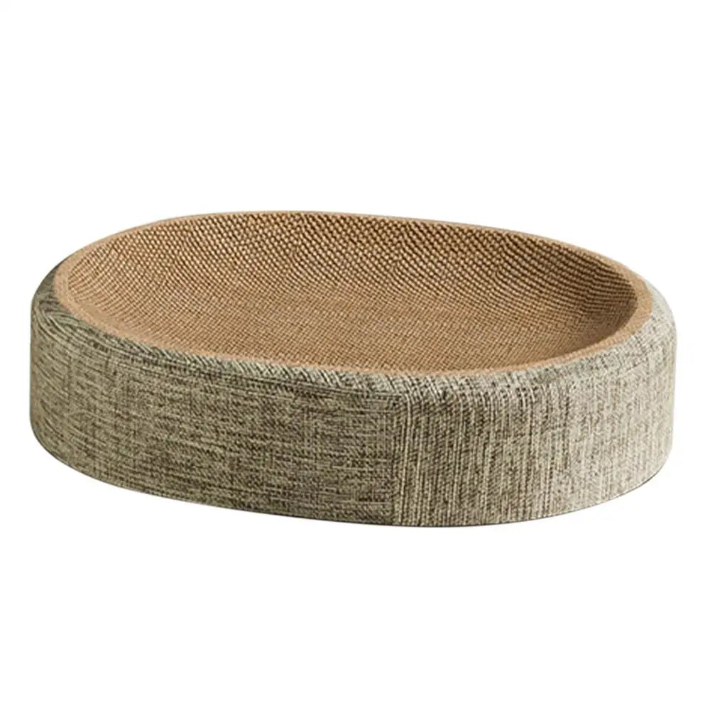 Cat Scratcher Oval Cat Scratch Pad Bowl Nest Multifunctional Pet Sleeping Mat Cat Scratcher Pad Pet Bed Durable Cat Scratcher