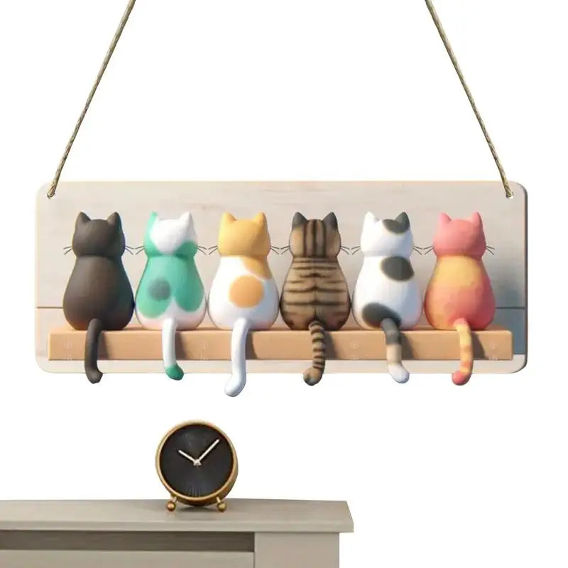 Cat Key Hook Cartoon Cat Coat Hooks Cute Decorative Hooks Funny Home Decoration For Bedrooms Living Rooms Pantries
