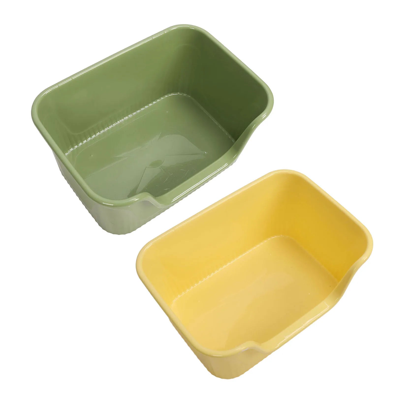 Large Cat Litter Box High Sides Anti Splashing Easy to Clean Simple Look Open Cat Litter Box for Large Cats Large Cat Litter Box