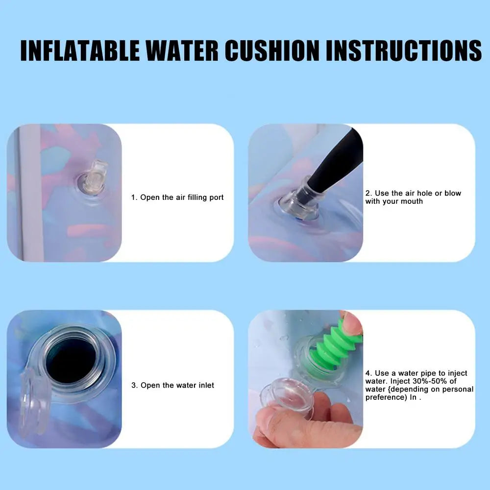 Cat Play water Mat Inflatable Play Water Pad Bed Cooling Pad Interactive Toys Thickened Mat with Pump Pet Supplies for Indoor