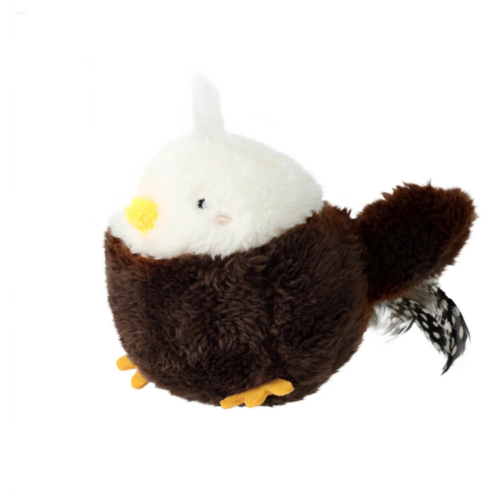 2 Styles Electric Cartoon Animals Cat Toys, Eagle Plush Pet Toys Jittery Little Globefish, Simulation Vocal Dolls, With Catnip