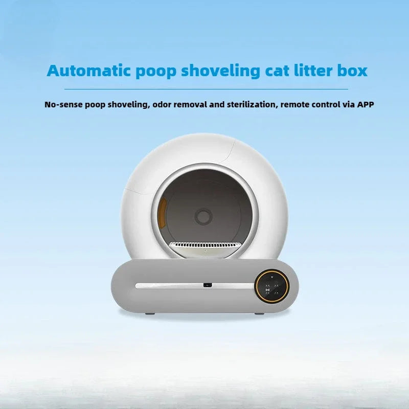 Smart Cat Litter Box for Pets Automatic Cleaning Electric Large Deodorizing Cat Toilet Fully Enclosed Automatic Cat Litter Box