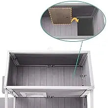 Insulated Outdoor Cat House, Weatherproof Cats Shelter for Winter with Foam Heated Liner, Outside 2 Story Pet House, Kitten Cage