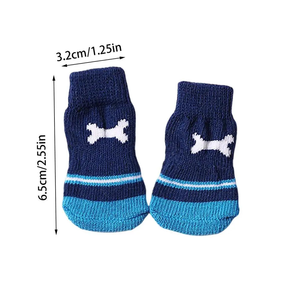 Dog Socks Double Side Large Coverage Non-Slip Dog Boots And Paw Protectors Puppy Doggie Senior Dog Paw Protector Pet Furry