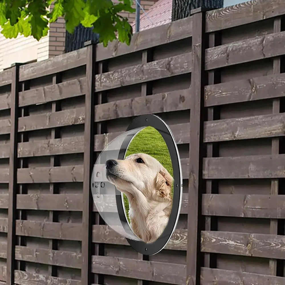 Acrylic Dome Window Porthole Window Pet Acrylic Clear Dome View With Air Holes Peek Window Playground Doggie Fence Window