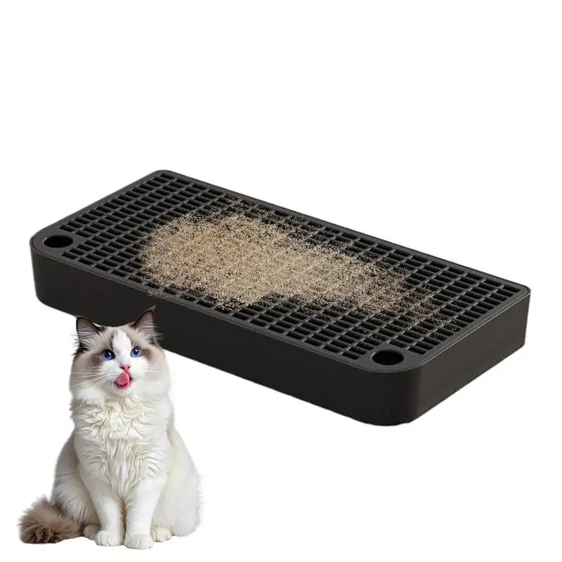 Footboard for Cats Litter Box Keep Room Tidy for Indoor Cats Easy Clean Accessory for Litter Pan Cat Litter Tray Pet Accessories
