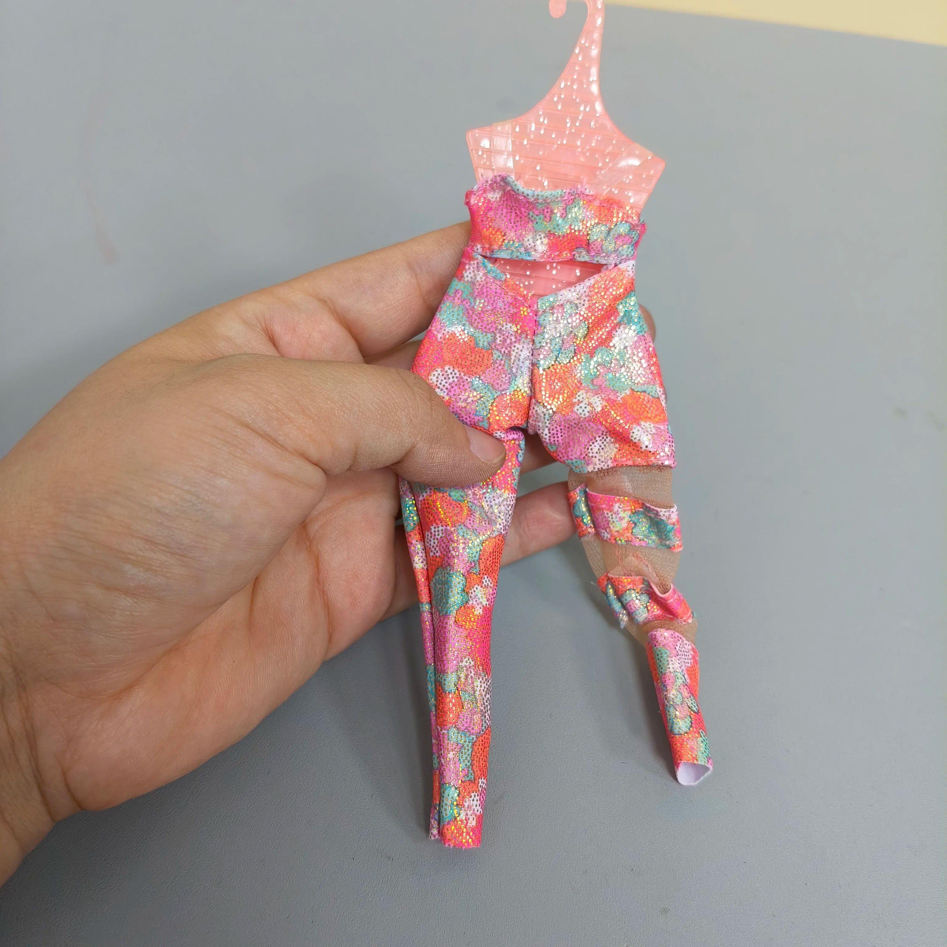 6 points doll clothes ob22 baby clothes rainbow big sister Lijia small cloth 30cm long legs cat dress 2