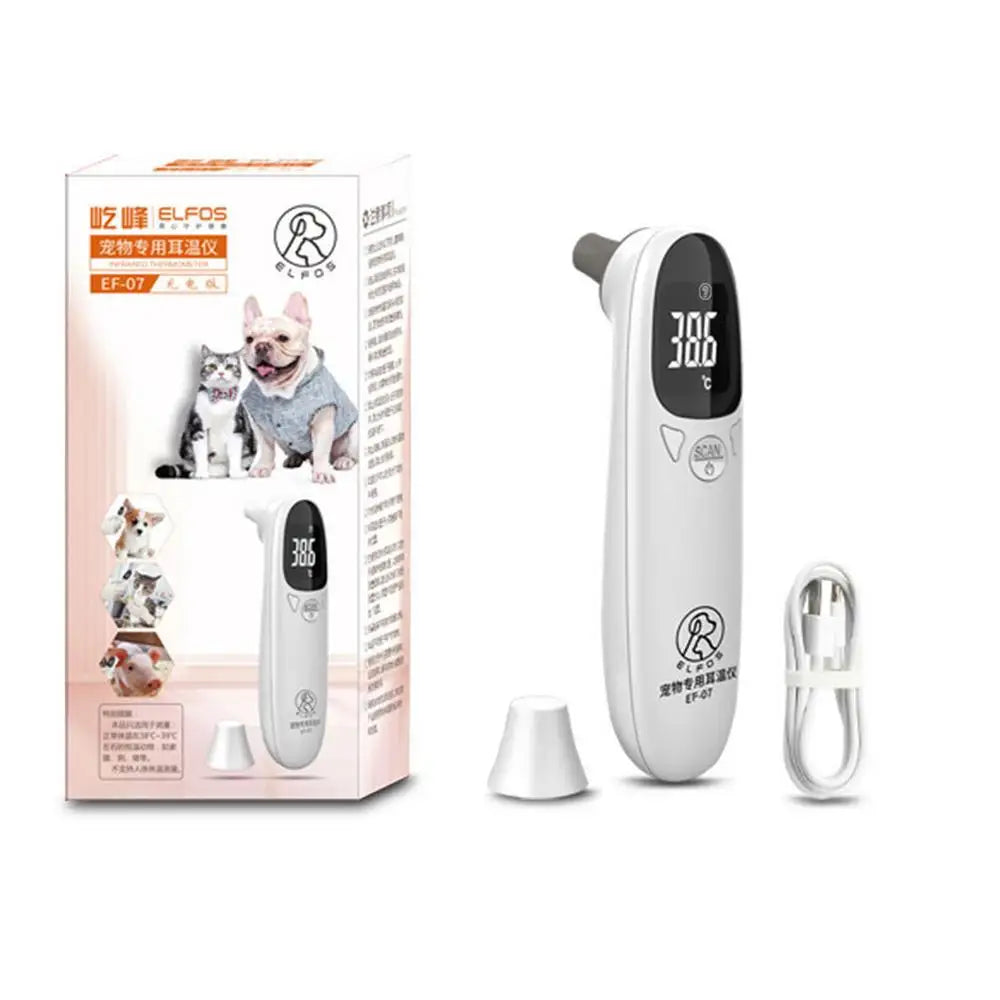 Pet Dog Cat Ear Digital Thermometers Pet Thermometers Animal Measuring Non-Contact Electronic Highly Accurate Pet Supplies