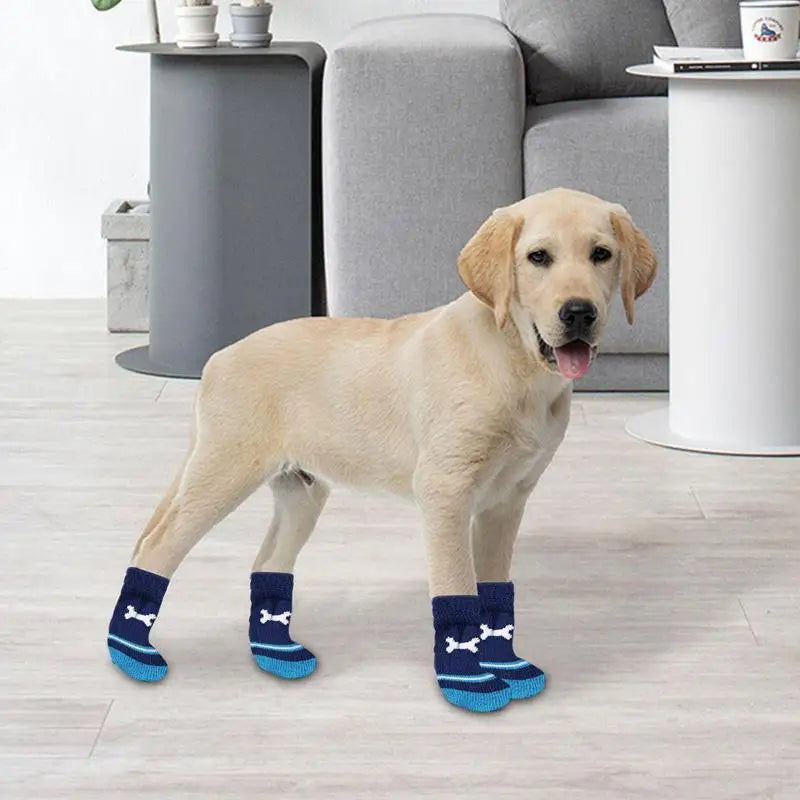 Dog Socks Double Side Large Coverage Non-Slip Dog Boots And Paw Protectors Puppy Doggie Senior Dog Paw Protector Pet Furry