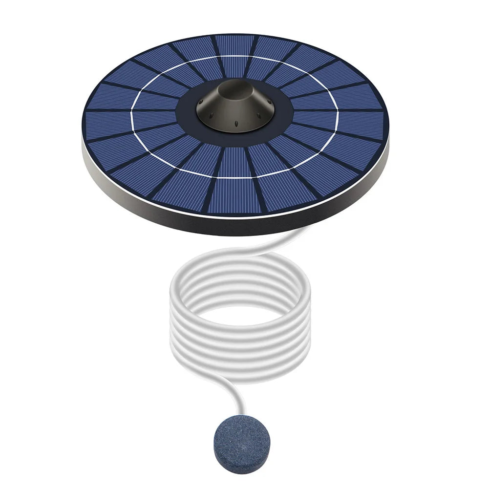 Floating Solar Air Pump Aerator Pumps For Aquarium Fish Tank Pond Fishing Oxygenation with Air Hoses and Bubble Stone