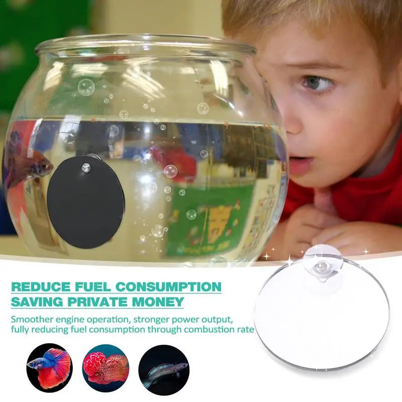 Floating Betta Exercise Mirror Double-sided Adhesive Aquarium Fish Mirror Mirror For Betta Fish Exercise For Home Living Room