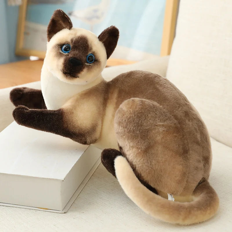 Cat Doll Pet Toys Stuffed Lifelike  Cats Plush Toy Simulation Cute  kitten Dolls  Children Boys and Girls Christmas Presents