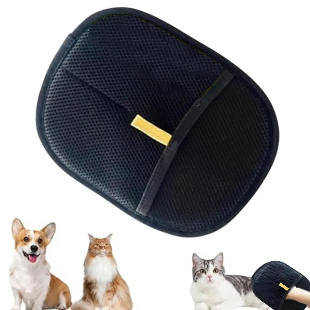 Pet Grooming Gloves Double Sided Pet Brush Gloves Static Dedusting Brush Pet Hair Remover Brush for Small Medium and Large Pets