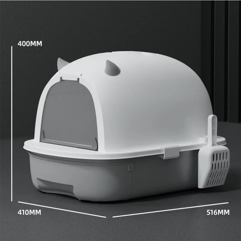 Extra Large Odor-proof Cat Litter Box Fully Enclosed Cat Toilet Foldable Storage Drawer-style Cat Litter Box Pet Supplies