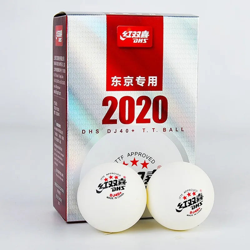 Original DHS D40+ 3 Stars Table Tennis Balls Professional 40+ Seamed Ping Pong Balls  ITTF Standard for WTT Competition