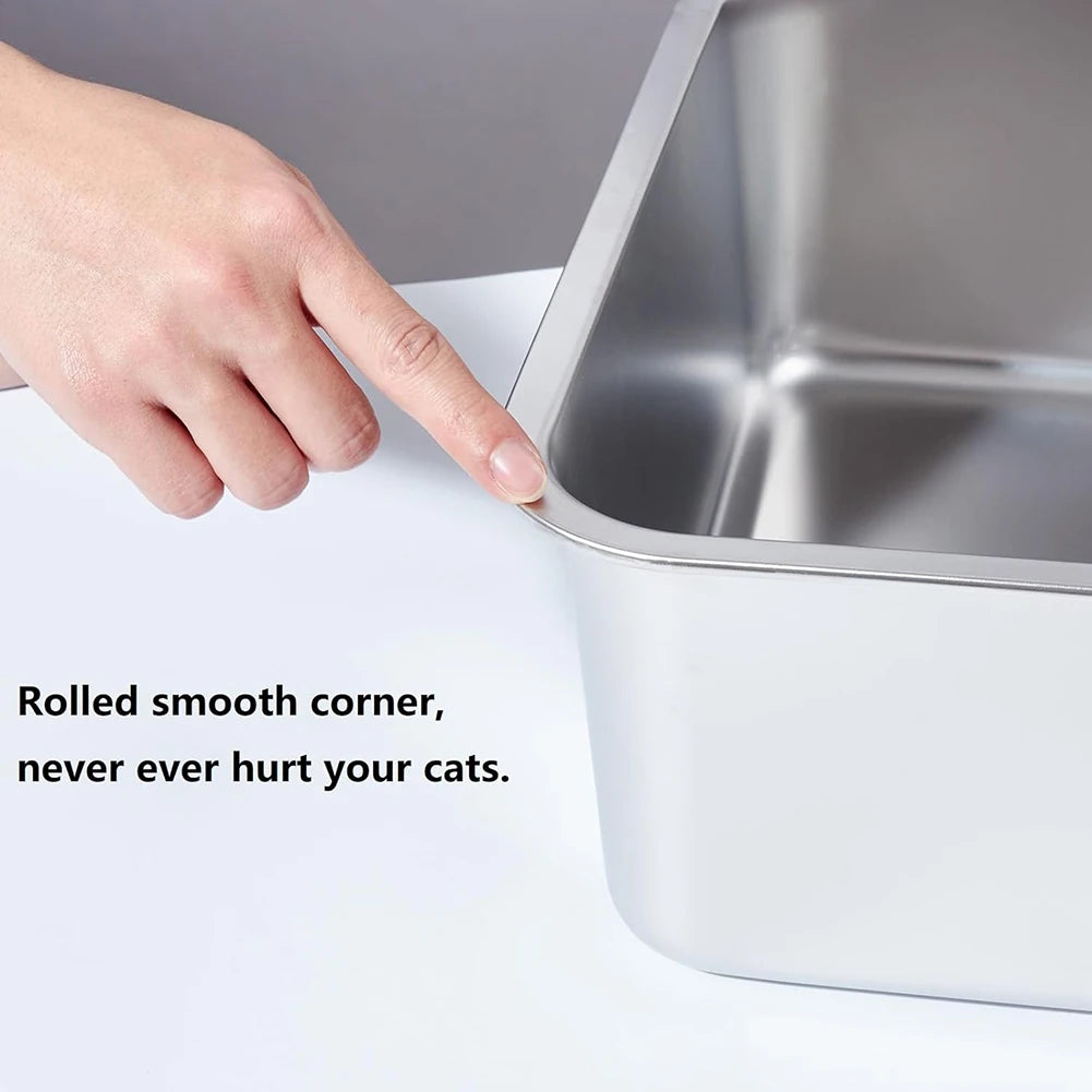 Stainless Steel Cat Litter Box